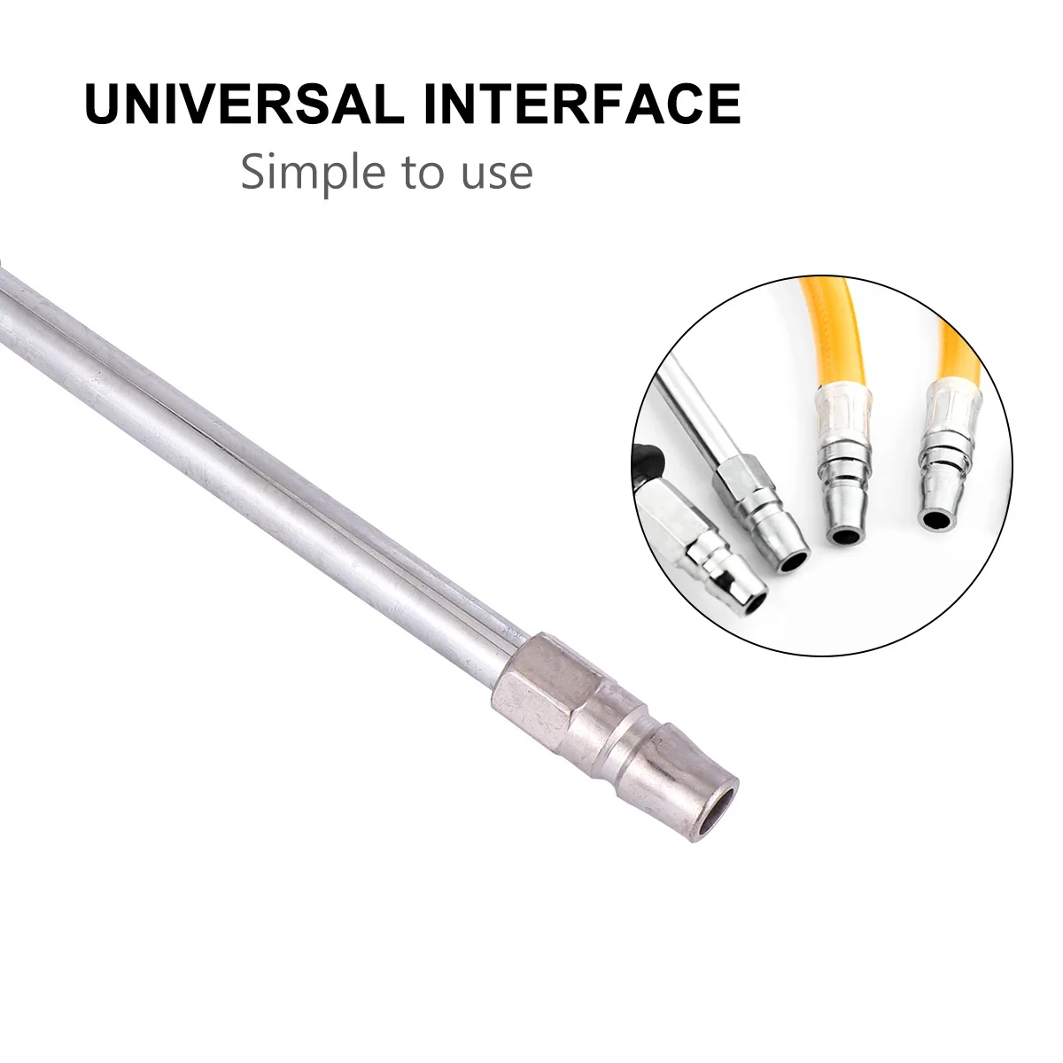 

1Pcs Tire Adapter Inflator Nozzle Metal Durable Car Bicycle Motorcycle Extension Adapter Mechanical Dial Accurate Reading