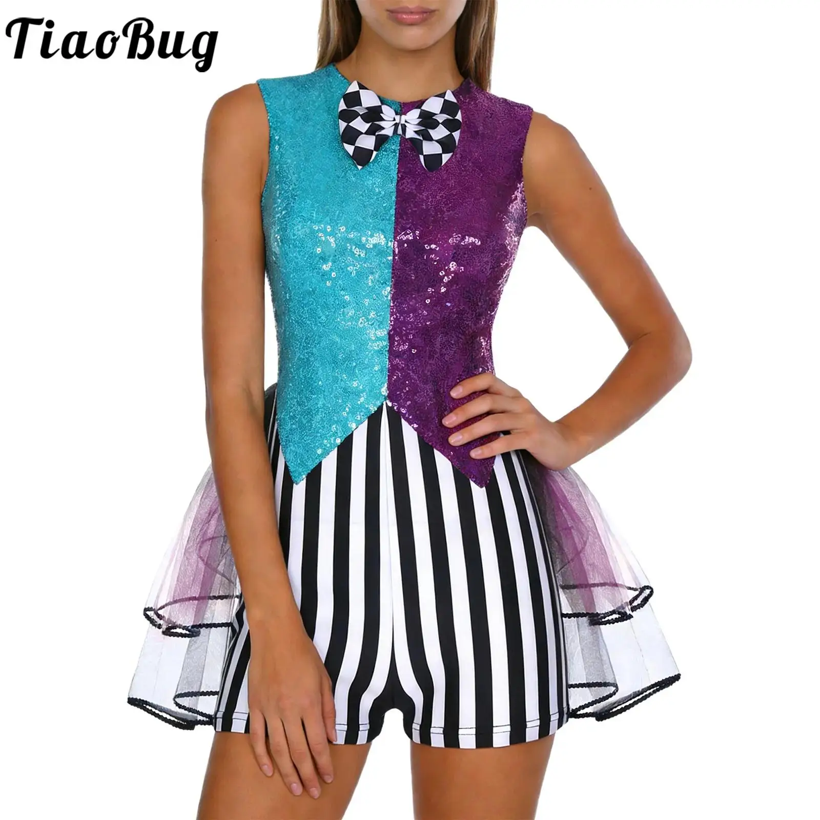 Women Mad Clown Cos…