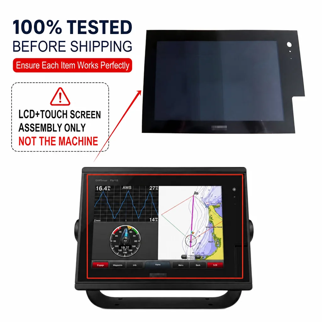 Original LCD Display + Touch Screen Digitizer Assembly For Garmin GPSMAP 7610 7610xsv 7410 7410xsv Chartplotter 100% Tested
