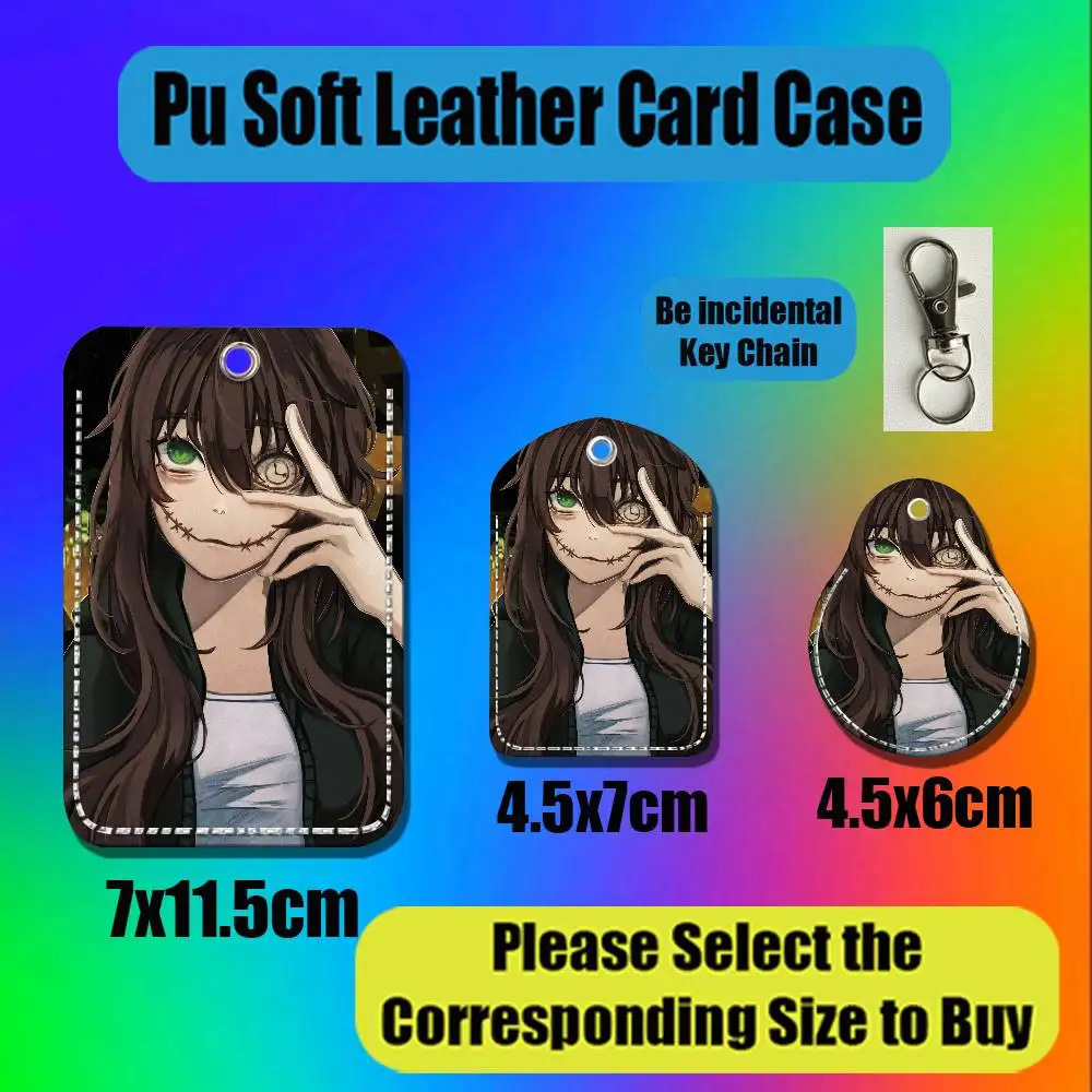 For Creepypasta Clockwork For Air Tag Case Card Holder Keychain ID Badge Credit Bank Access For AirTag Case Shell