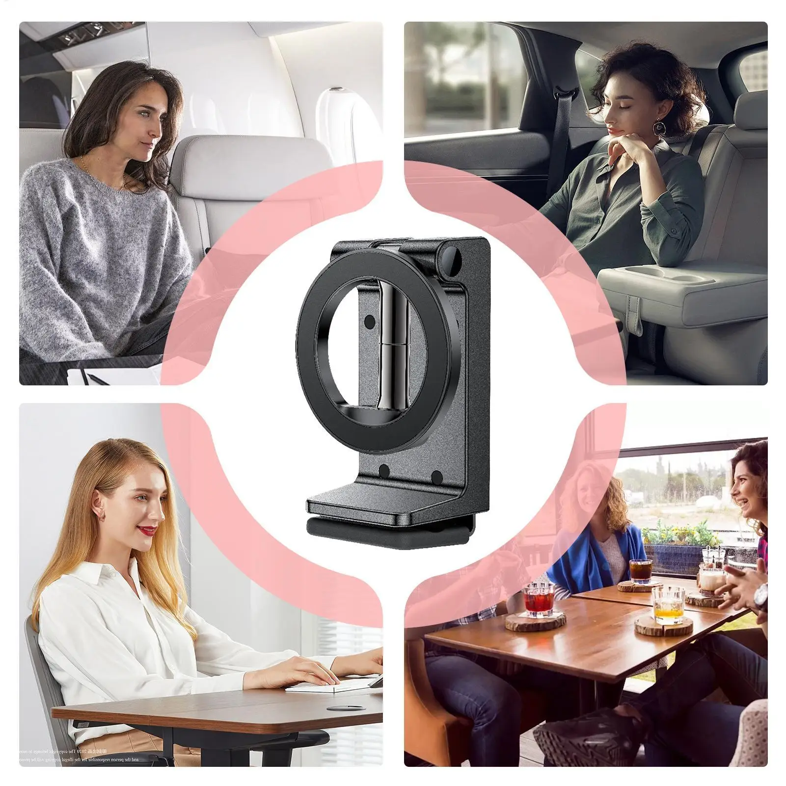 Magnetic Phone Holder Car Phone Holder Mount For Backseat Vibration-Proof Smartphones Stand For Calling Navigation Video