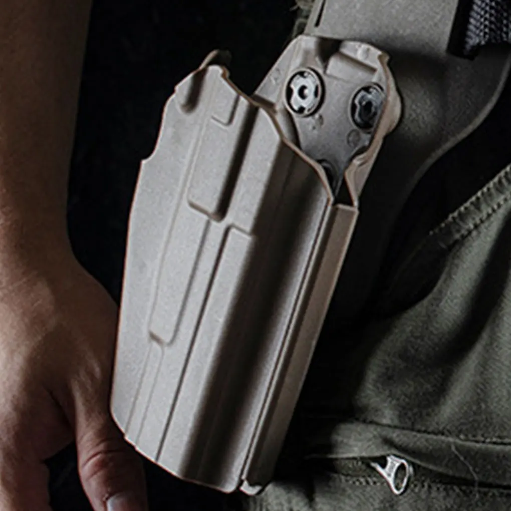 

Кобура для пистолета, регулируемая герметичность, переходник для правой руки, охотничье снаряжение, система быстрой блокировки с пряжкой триггера