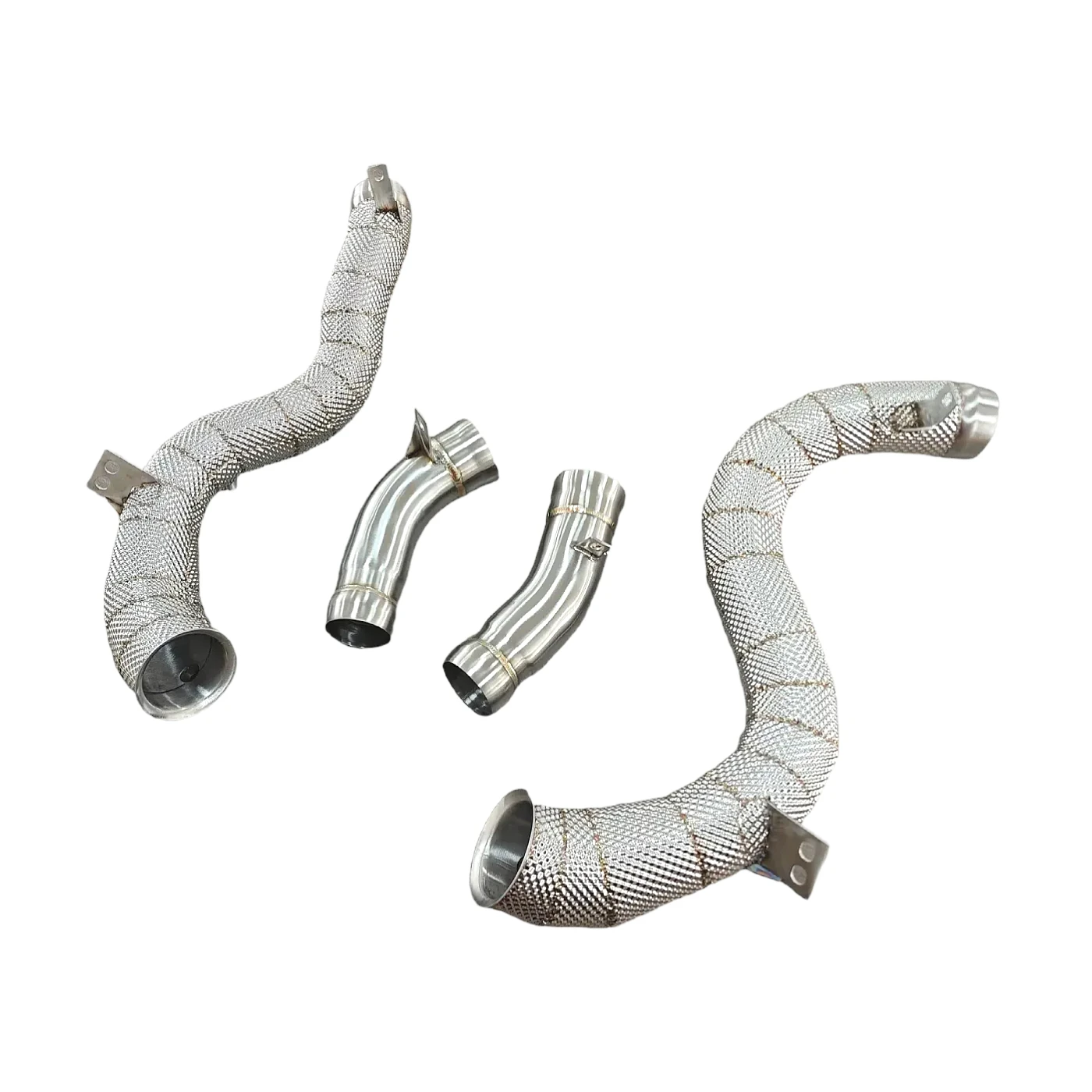 Bajante de carreras con protector térmico de acero inoxidable AKS para bajante Mercedes-Benz GLC63