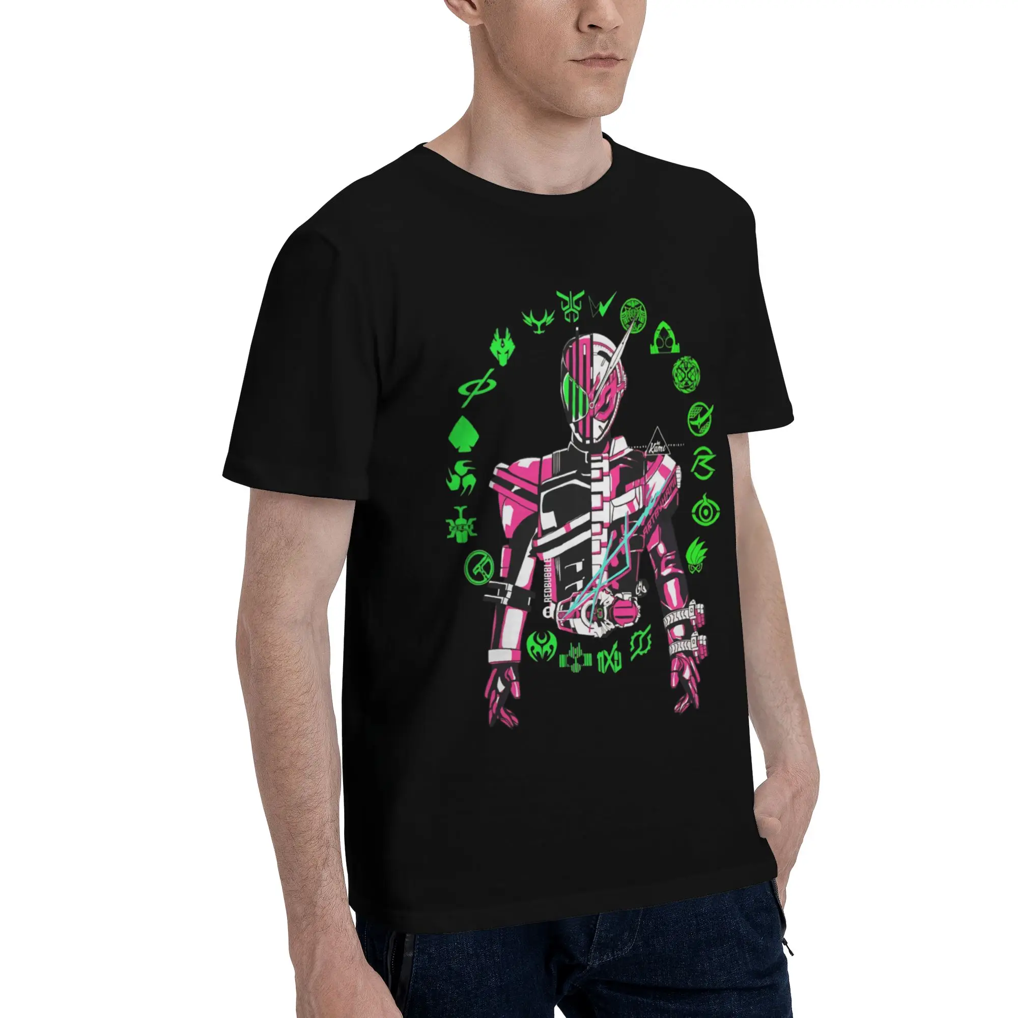 Decade X Zio Men's T Shirts Kamen Rider Hipster Tee Shirt Short Sleeve Round Collar Cotton Summer Clothes T-Shirt