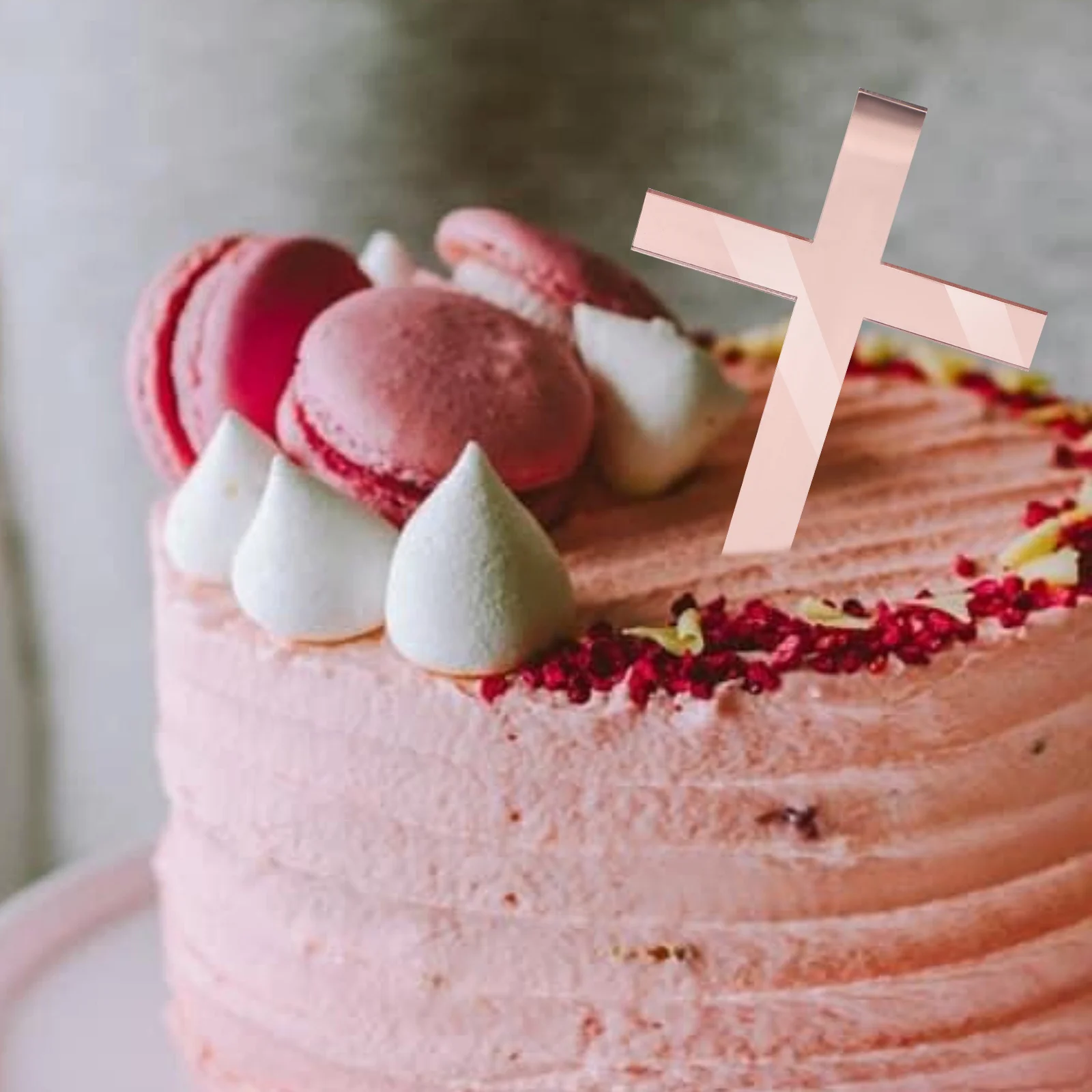 

10Pcs Cross Cake Topper Acrylic Chic Design for Baptism Baby Shower Wedding Birthday Party Decor Backdrop Cross Cake Decor