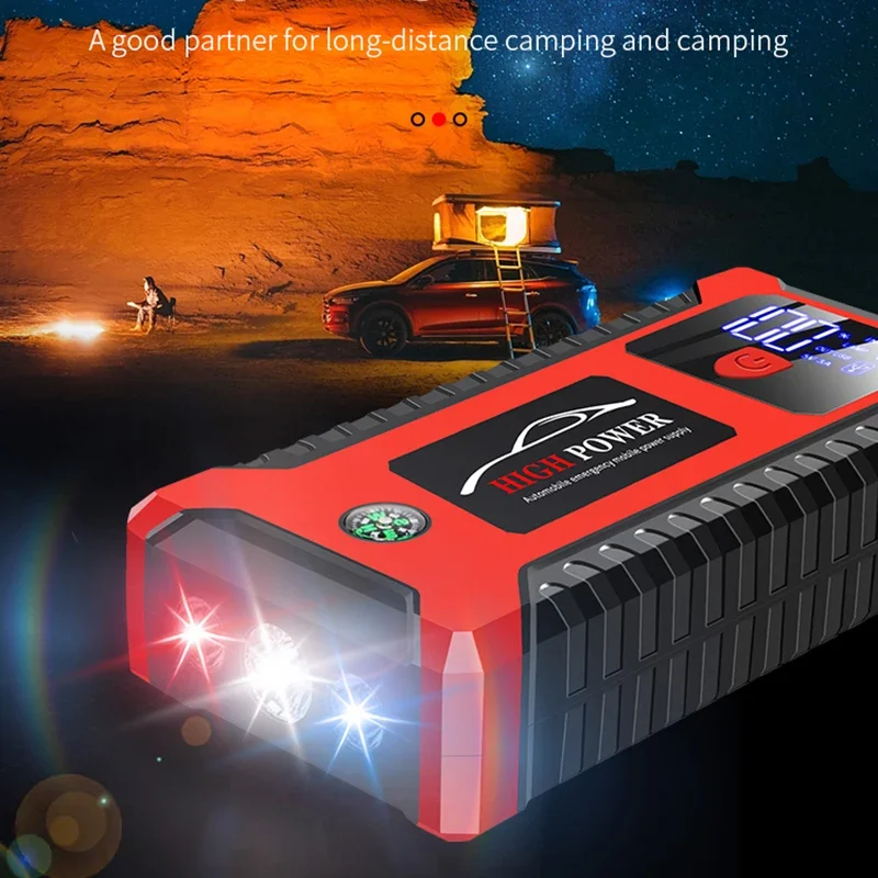 Car Jump Starter Portable Car Charger Booster  Power Bank 12V Starting Device Auto Emergency Start-up Lighting Battery Starter