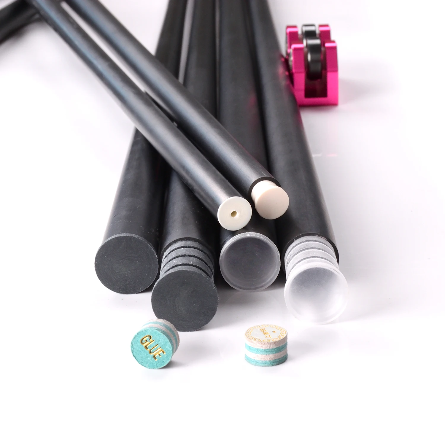 SW Custom carbon fiber cue shaft blanks, billiard tubes for pool and jump break cues.