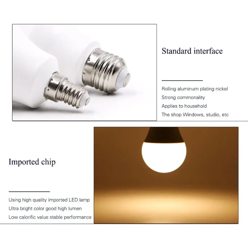 Dimmable LED E27 Bulb Lamps Energy Saving Plastic Material High Brightness Light E27 LED Lamp Spot Bulb LED Light Bulbs