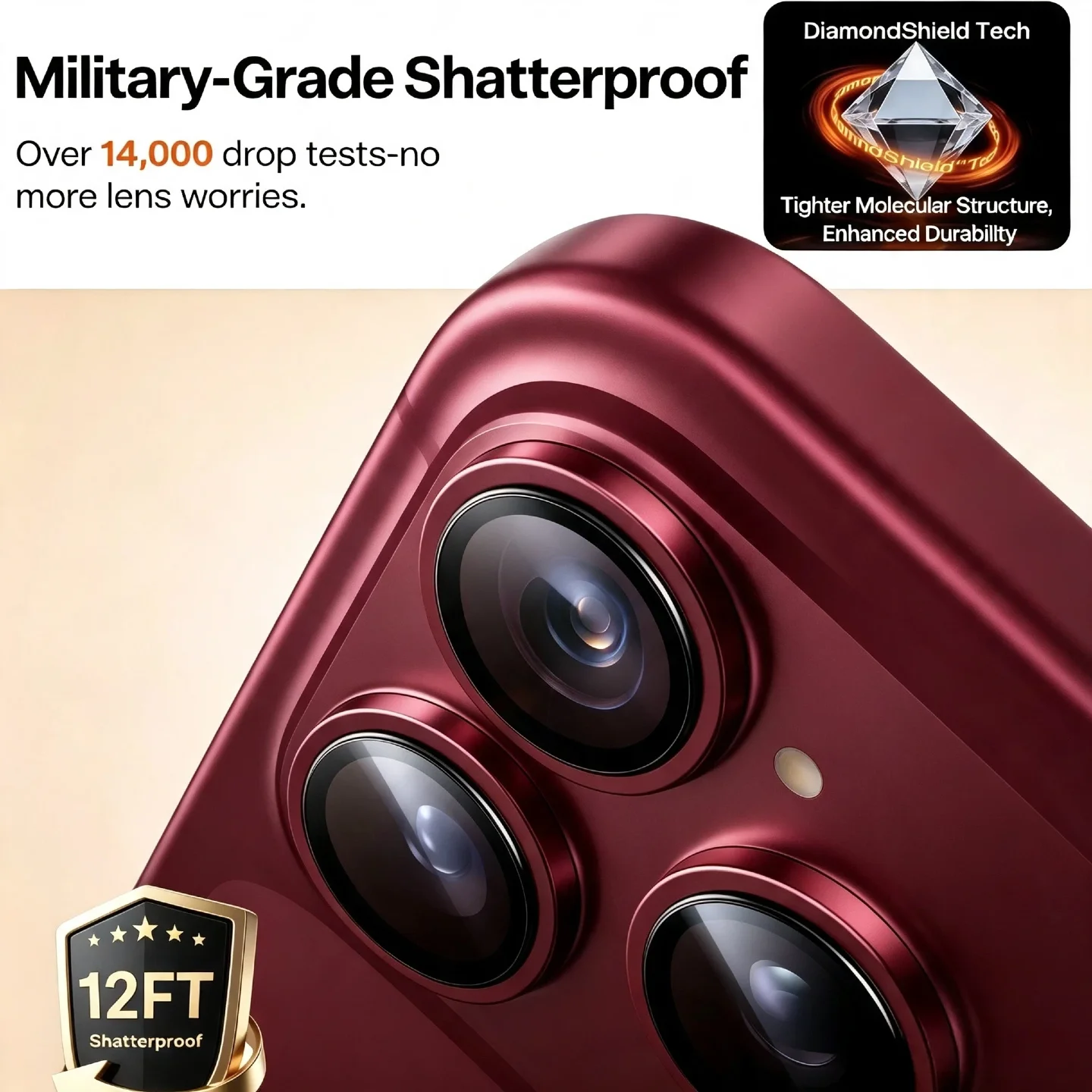 Für iPhone 18Pro/18 Pro Max AR Anti-Beschlag Originalfarbe Rückkamera Adleraugen-Linsen-Schutzfolie – Detail 4