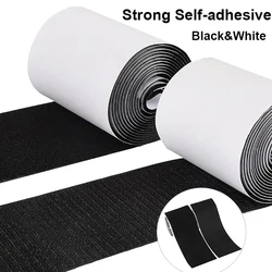 Fita autoadesiva forte do prendedor, gancho e laço para trás, etiqueta de nylon, fita mágica com colagem, largura de 1m, 100mm, 4