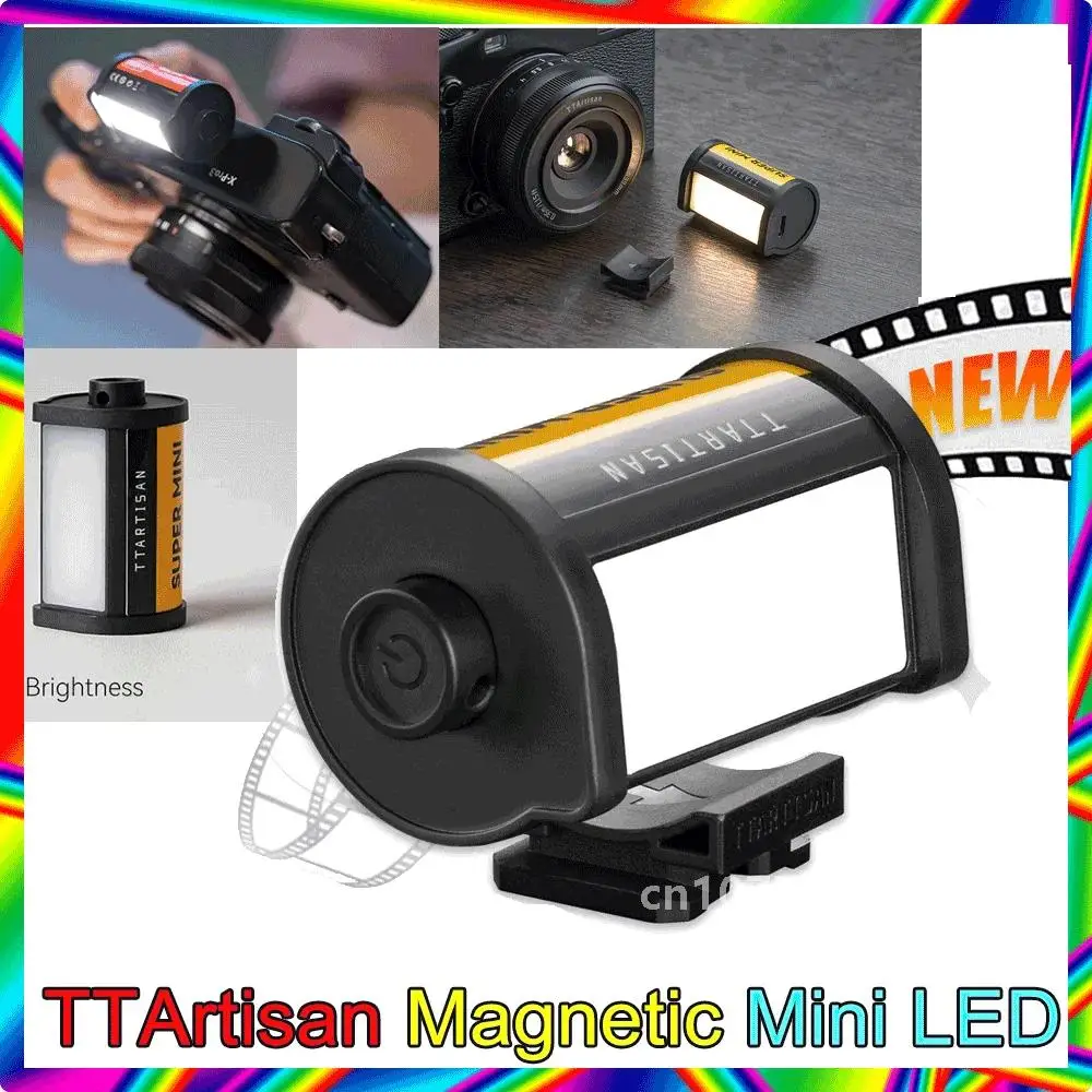 TTArtisan-Mini lumière LED magnétique pour objectif d'appareil photo, lumière de remplissage CRI 95 +, photographie, vlog, diffusion en direct, support de chaussure froide, 5W