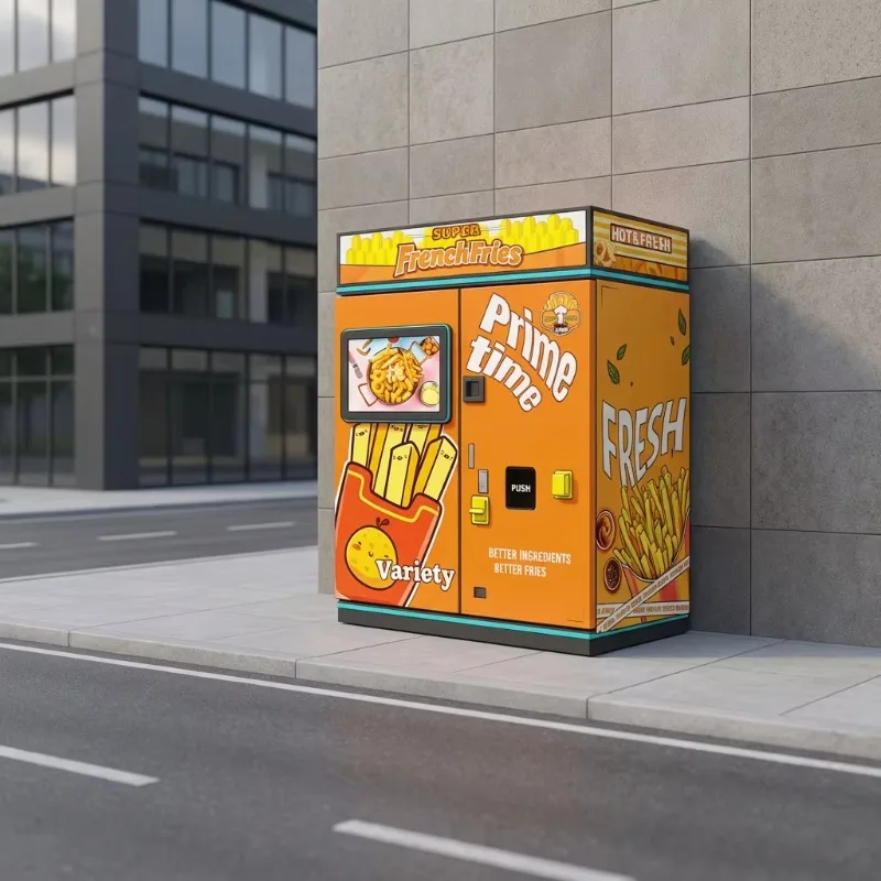 Customized Vending Machine for French Fries and Crispy Fully Automatic Touchscreen with Cloud-Based Management