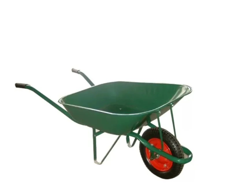 Hot Sale Wheelbarrow Germany Market 16 Inch Pneumatic Wheel Barrow Zinc Tray Wheelbarrow For Construction Garden Farm