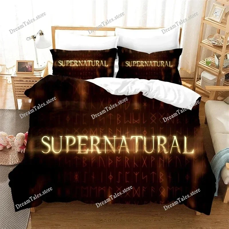 

Supernatural Bedding Set Single Twin Full Queen King Size Bed Set Adult Kid Bedroom Duvet Cover Sets 3D Print Bed Sheet Set