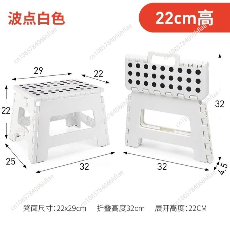 Thickened Plastic Folding Stool, Portable Foldable Chair for Adults & Kids, Ideal for Home Dining, Bathroom, Outdoor Use
