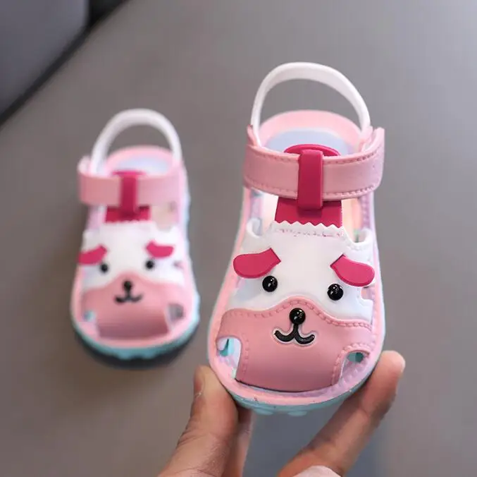 

2023 Summer 1-2-3 Year Baby Learn Sneaker Shoes Kids Soft-slip Beach Sandals Children's Breathable Girls and Boys Toddler Shoes