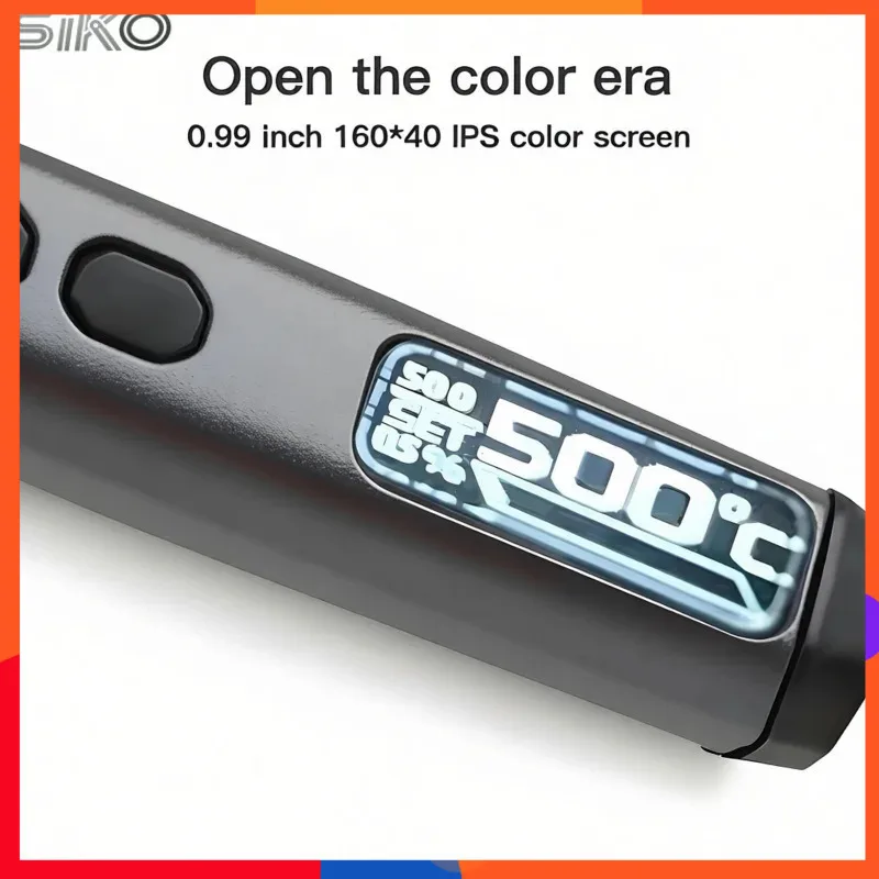 

Беспроводной паяльник 80 Вт с корпусом из алюминиевого сплава, портативный кейс, цветной экран 0,99 дюйма для полевых ремонтных работ, хобби и проектов Arduino