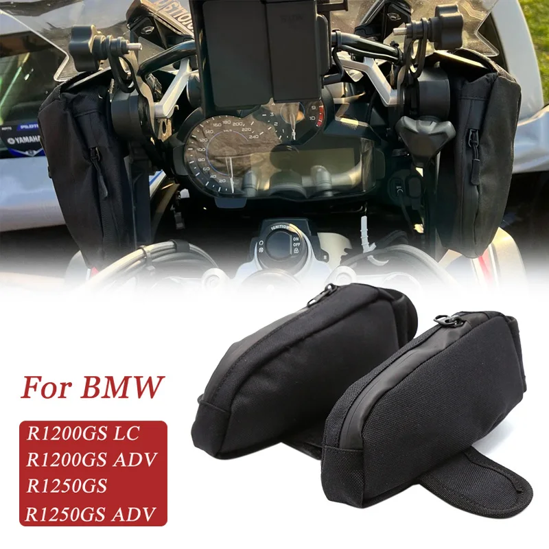 

Motorcycle Windscreen Side Bag Waterproof Nylon Tool Storage Pouch FOR BMW R1200GS ADV LC R1250GS 2013 2014 2015 2016 2017 2020