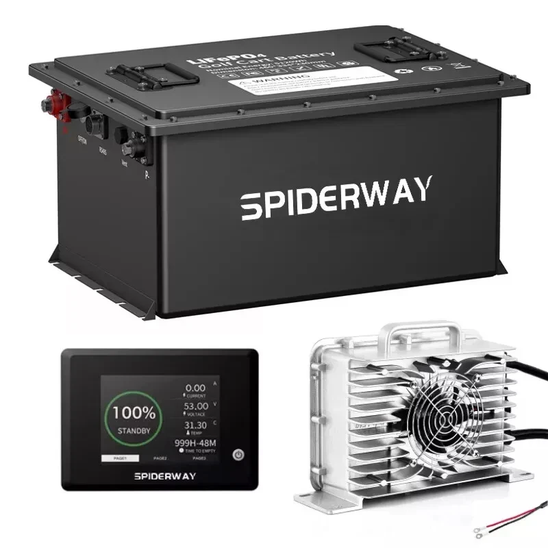 36V 105Ah LiFePO4 Lithium Battery + 36V 25A Fast Charger for Toro John Deere Electric Riding Lawn Mower