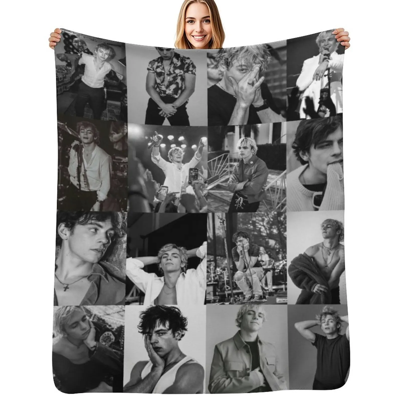 

Ross Lynch Throw Blanket Plush For Sofa Thin Tourist Cute Blankets