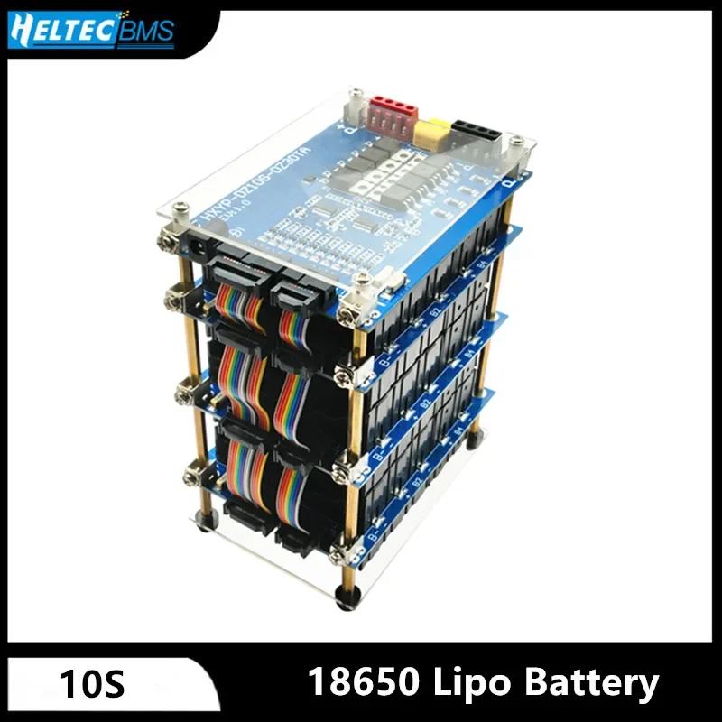 

36V 10S Power Wall 18650 Battery Pack 10S BMS Li-ion Lithium 18650 Battery Holder BMS PCB DIY Ebike Battery 10S Battery Box