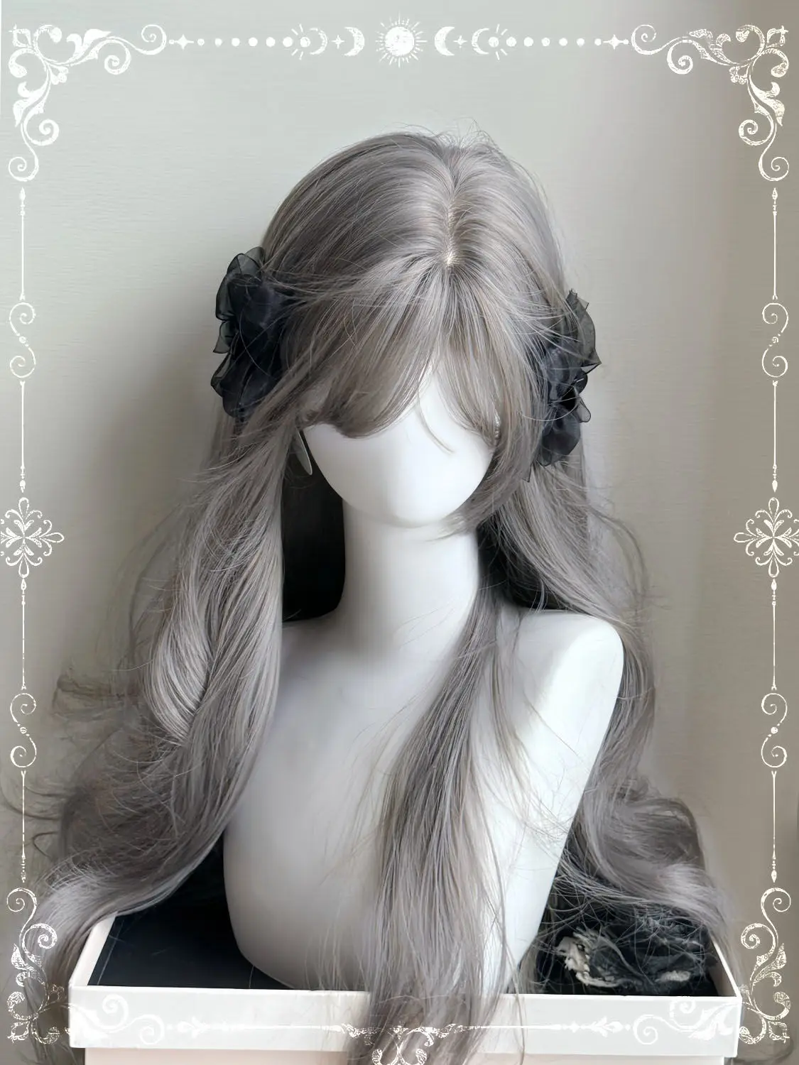 ‌ Długa Prosta Syntetyczna Peruka - Włosy Mint Lolita do Cosplayu, Naturalne do Codziennego Noszenia, Kostium Postaci z Anime