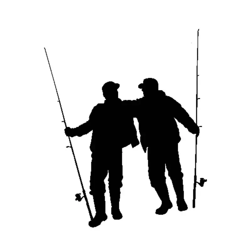 

Personalized Stickers Car Stickers Good Friends Go Fishing Waterproof and Sunscreen Personalized Stickers PVC 16*14cm