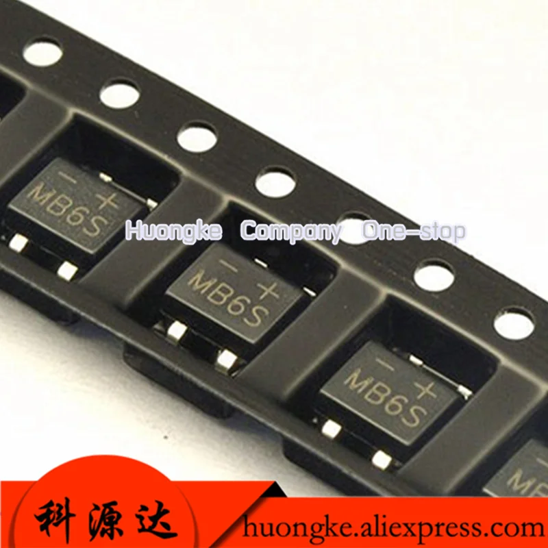 50pcs/lot SMD Rectifier sop-4 Bridge MB6F MB6S MB8F MB8S MB10F MB10S  MB2S 500MA 200V 600V 800V 1000V