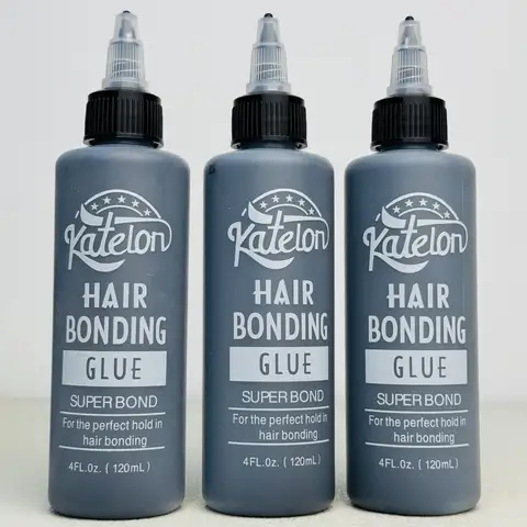 Katelon Super Bond Hair Bonding Glue Waterproof Strong Hold Wig Adhesive, 30ml/60ml/120ml  For Lace Front Wigs Toupee Hair