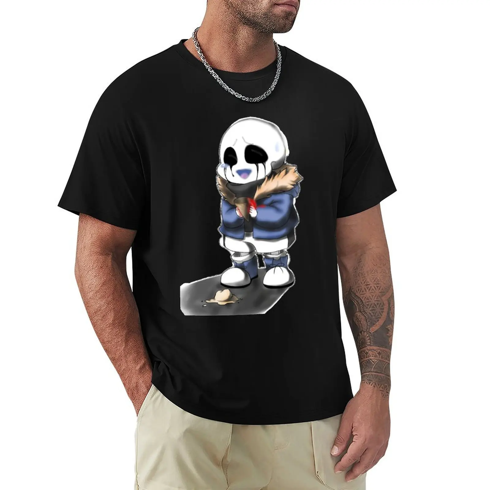 

killer sans cute T-Shirt Basic Short Sleeve T-Shirt for Men