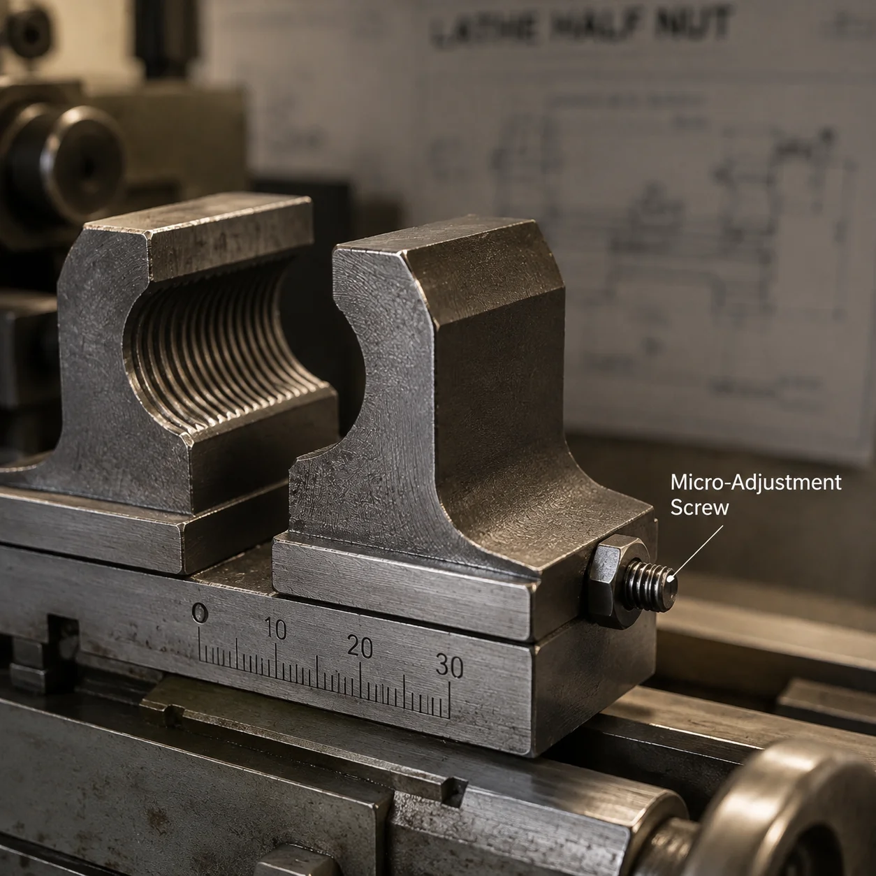 Lathe Half Nut Metric Feed Screw Thread Repair Part for SIEG C2 075 C3 G8688 BD 6 BD 7 M1 250 CX704 CL300M