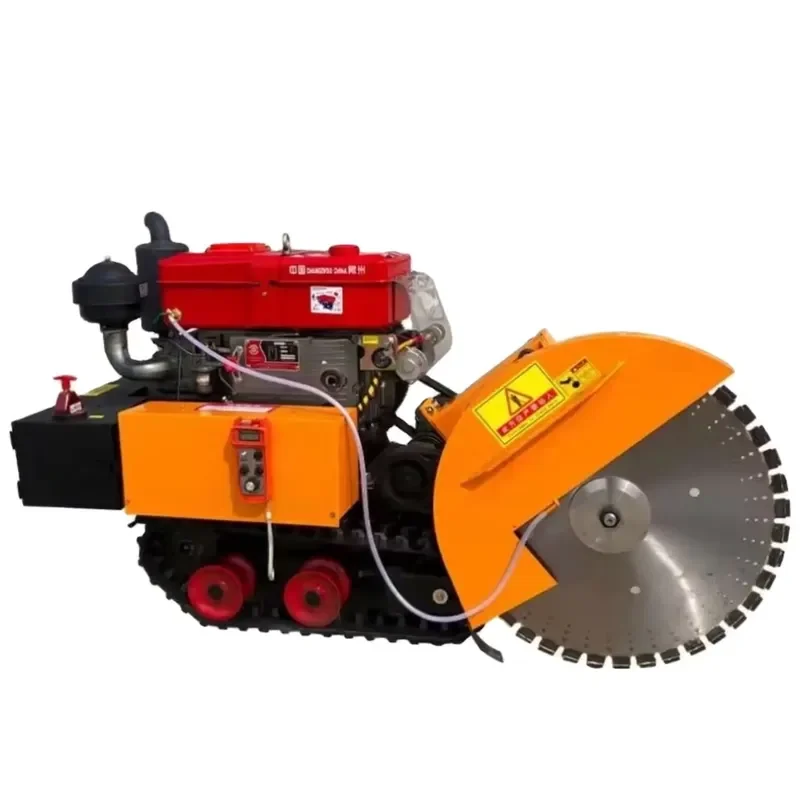 Best-Selling NoBoWan Engine-Powered Petrol/ Road Asphalt Tracked Floor Concrete Slotting Cutting Machine 500mm Depth