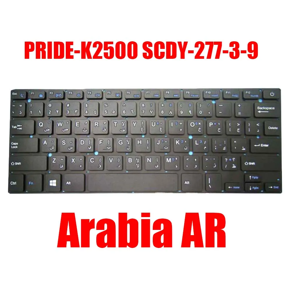 

Arabia AR Laptop Keyboard PRIDE-K2500 SCDY-277-3-9 VER:A Black Without Frame New