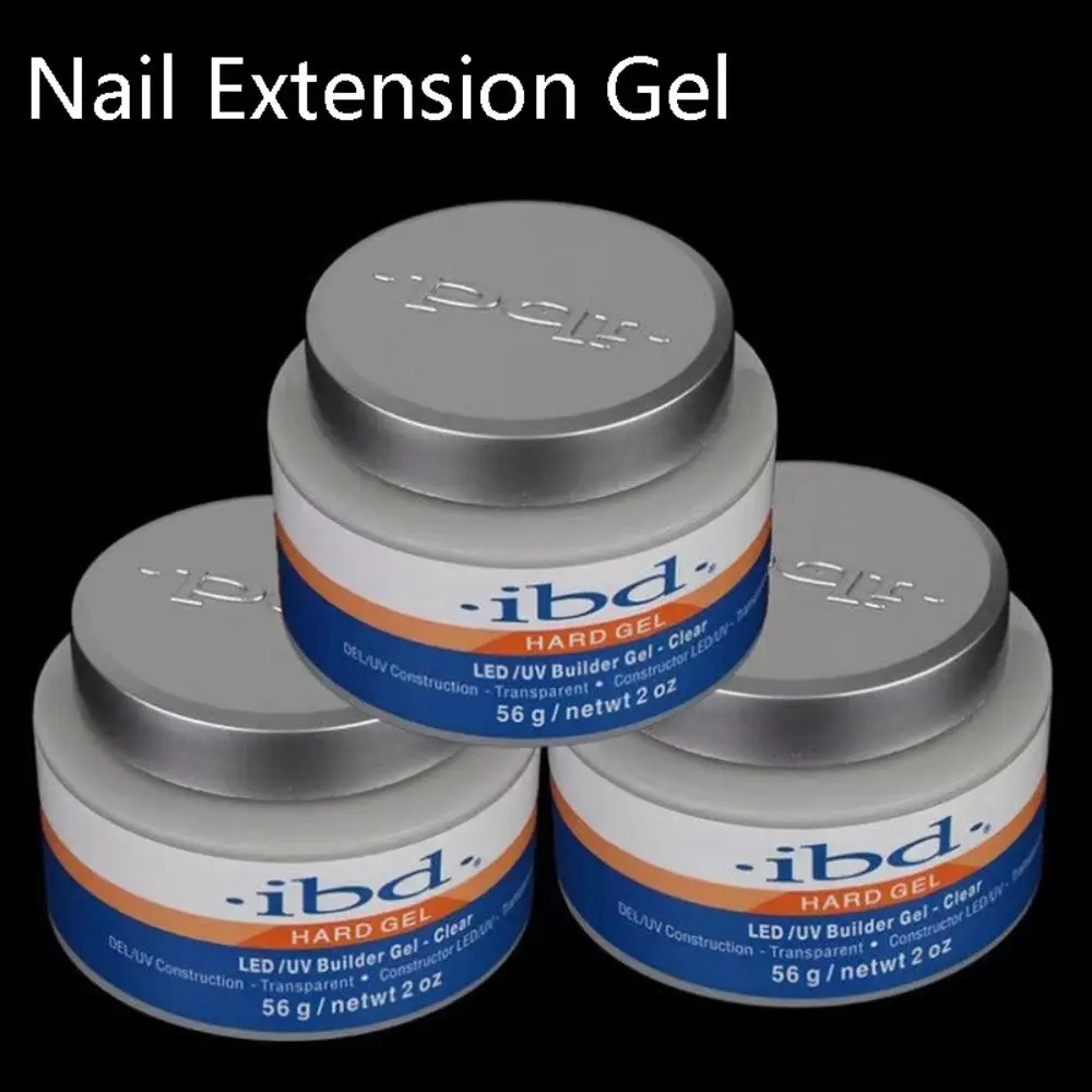 56g Nail Extension Gel High Transparency UV UV Hard Gel Clear/White/Pink Painless Nail Enhancement Products Clear Builder