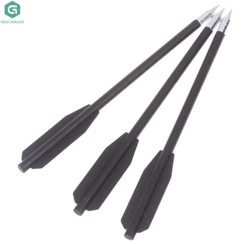 

12PCS Black Dart Set Rubber Band Slingshot Special Accessories Arrows Short Arrows Set 168 Arrow Short Dart