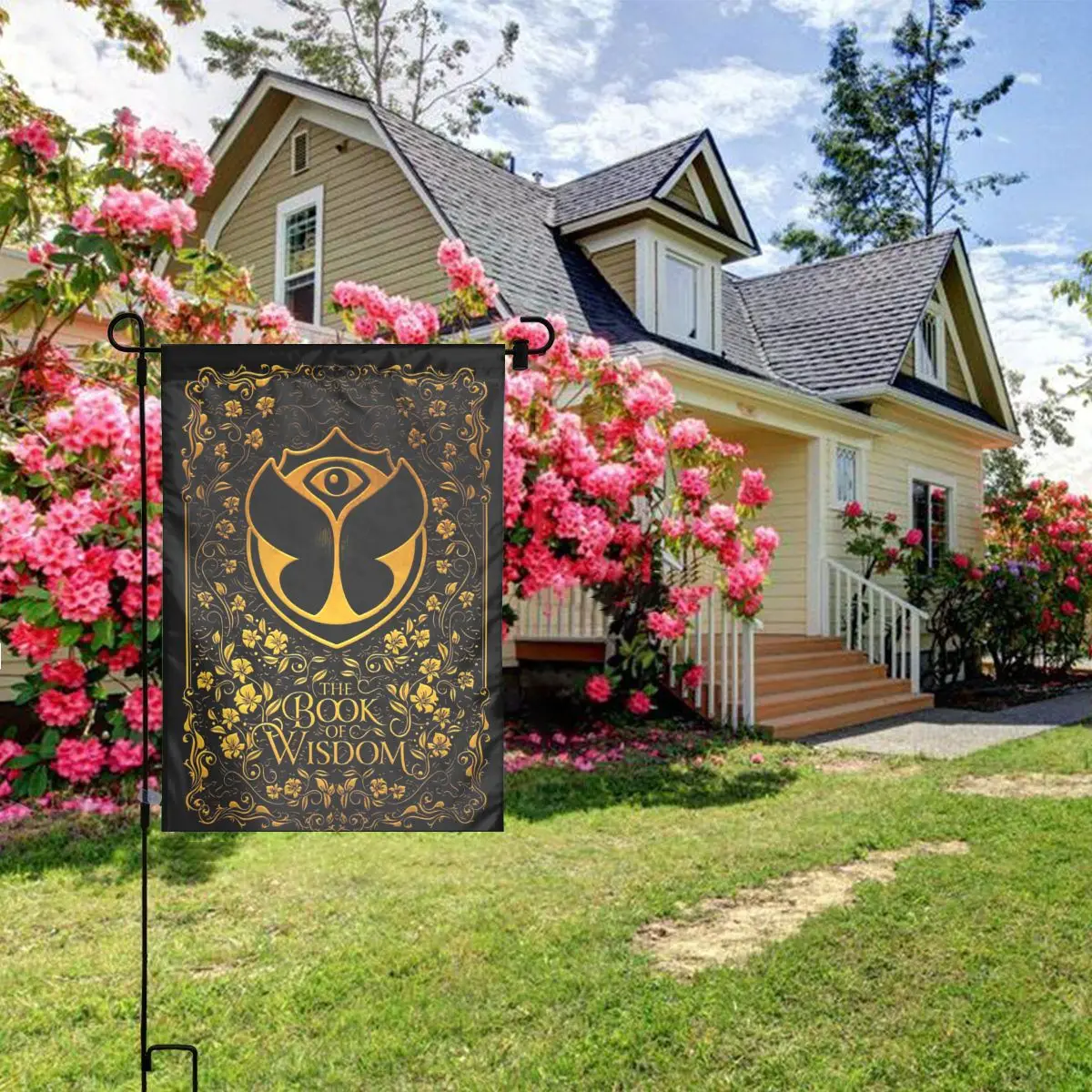 Custom Tomorrowland Electronic Dance Festival Garden Flag 12x18 Inch Double Sided Outside Yard Flags for Outdoor