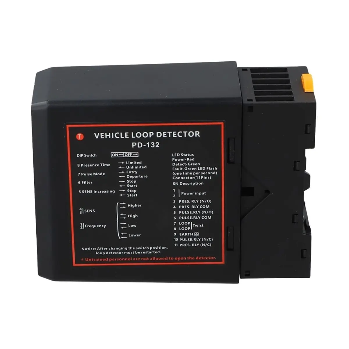 DT35BG Inductive Loop Detector, PD-132 Single Vehicle Sensor Module for Automatic Door and Parking Access Control 220V
