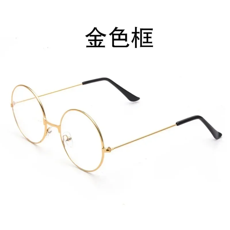 Fashion Vintage Retro Metal Frame Clear Lens Glasses Nerd Geek Eyewear Eyeglasses Oversized Round Circle Eye Glasses