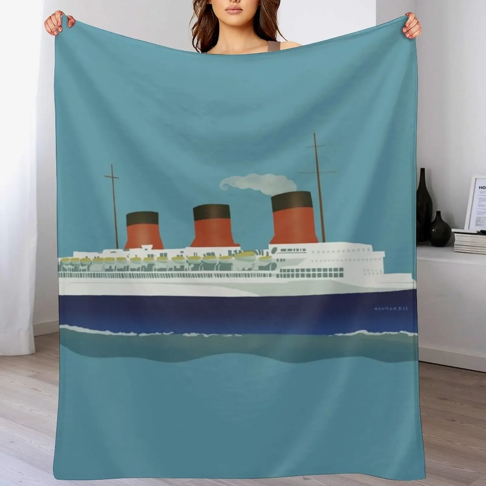 

Le Normandie Throw Blanket Soft Bedroom Blanket for Night Sleeping