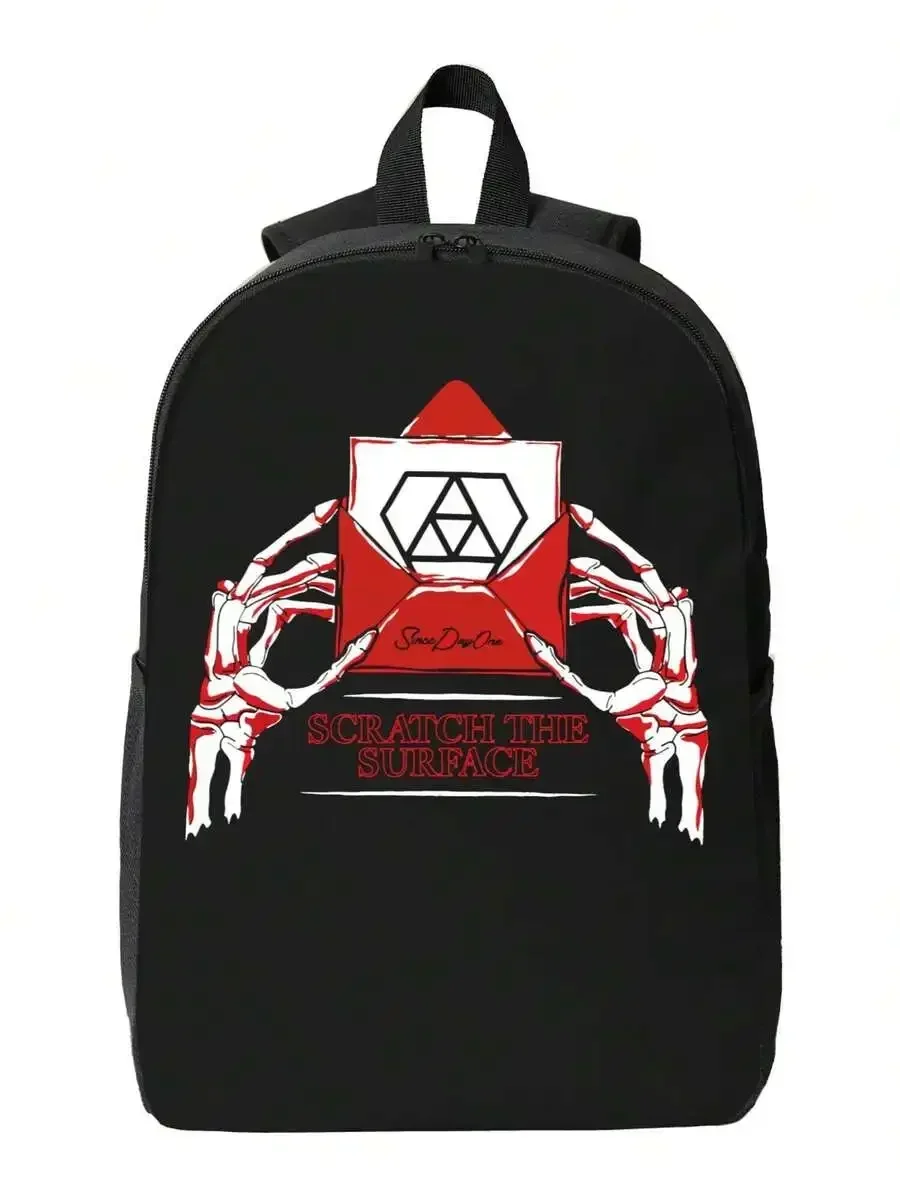 Custom Bag Scratch The Surface Red Skeleton Hands School Backpack For Men Women - Backpack For Adults Youth Business Daily Commu