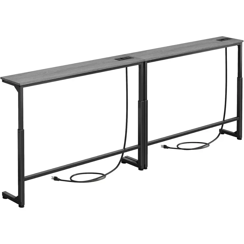 2-Pack k Gray ole Table, 7.9