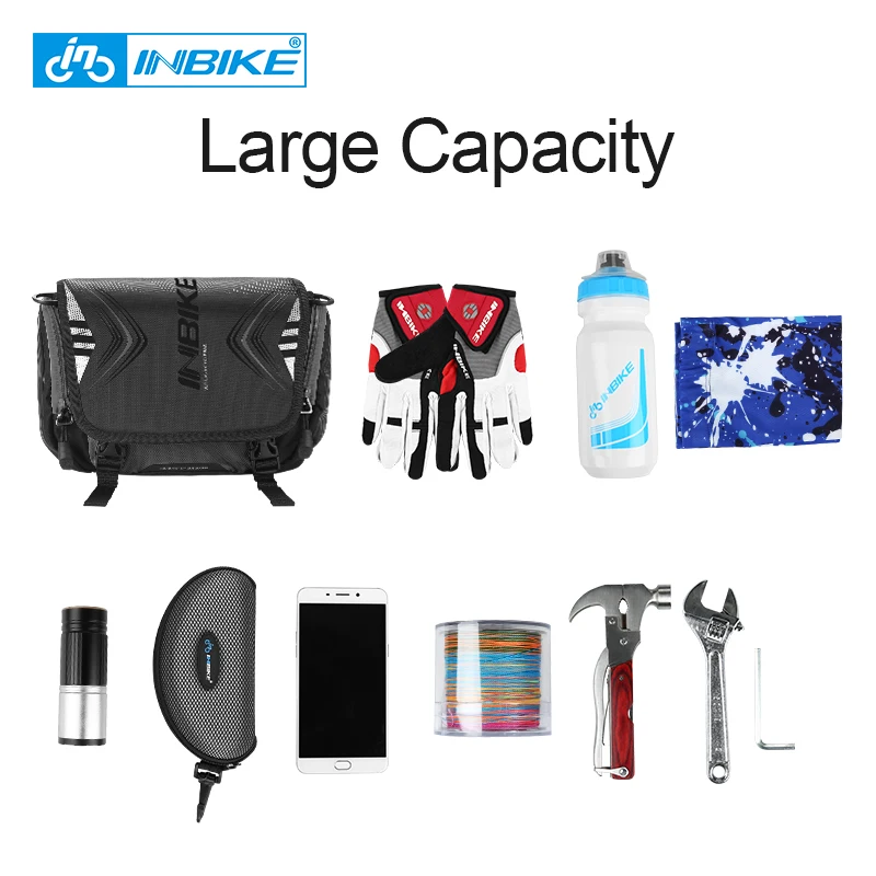 Inbike Fiets Frame Bag Grote Capaciteit Rugzak Stuur Front Bag Bike Pocket Fietsen Case Houder Ultralight Fiets Accessoires