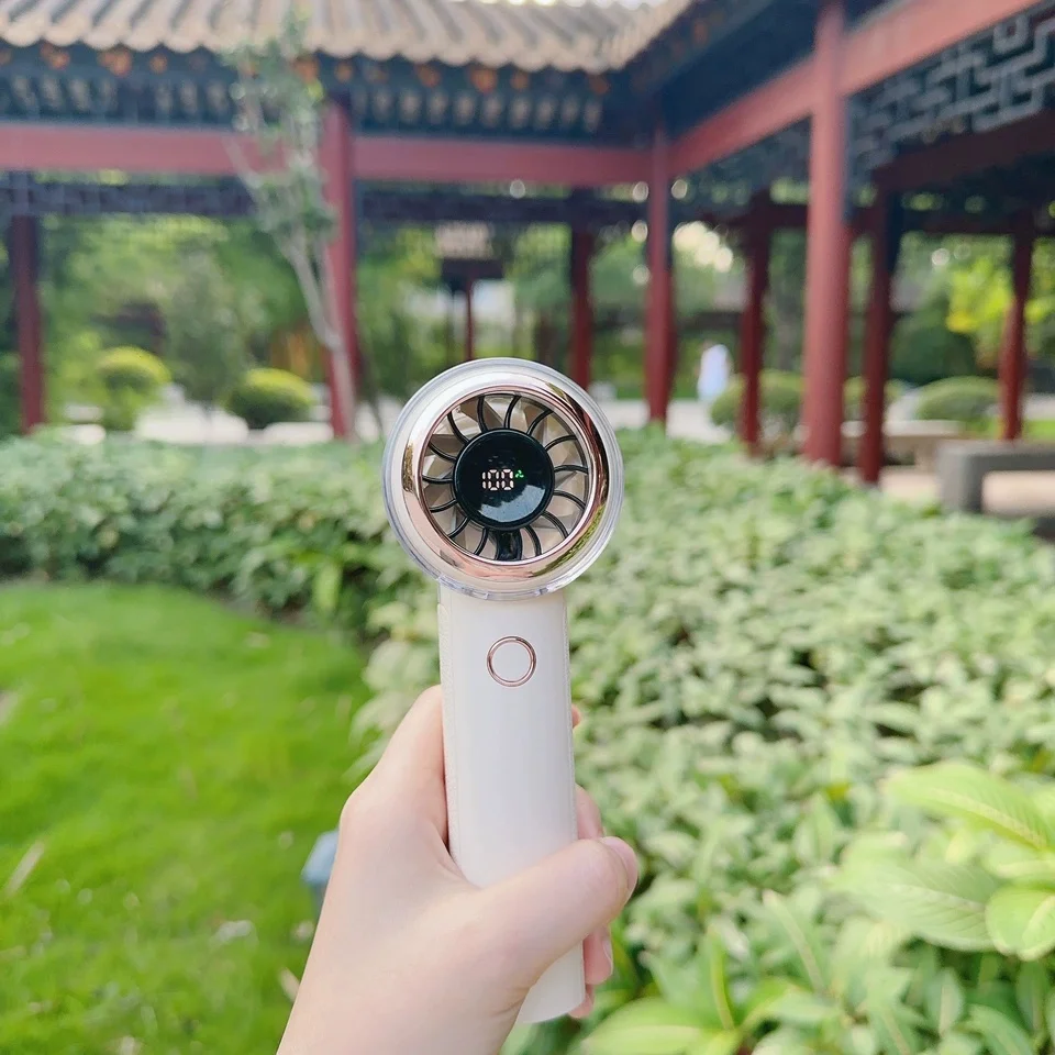 Cafele JingFeng Handheld Electric Fan Hurricane Patented Air Duct Handheld Electric Small Fan Reduce Noise Light Weight For Gift