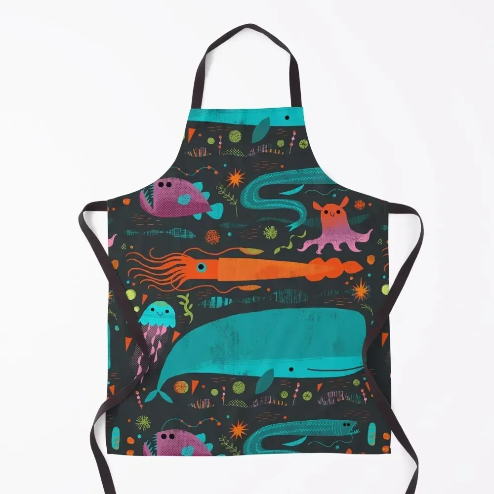 

The DEEP Apron for kitchen useful Waterproof Kitchen For Women Hairdresser Womens Dresses Apron