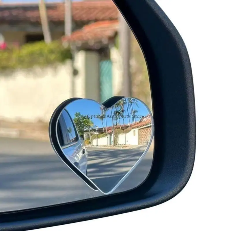 

Blind Spots Mirrors Car Accessories Heart Shaped Convex Rearview Side Mirror Wide Side Mirror for Enhanced Safety
