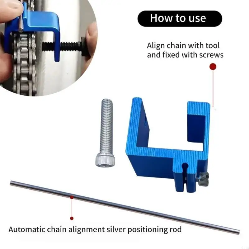 أداة معايرة محاذاة السلسلة العالمية لمعايرة دقيقة للدراجات النارية ATVs وأنظمة محرك الدراجة الترابية #4