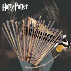 Varitas mágicas de Harry Potter, caja de 24 tipos de núcleo de Metal, Malfoy, Voldemort, Hermione, Ron, Bellatrix, McGonagall