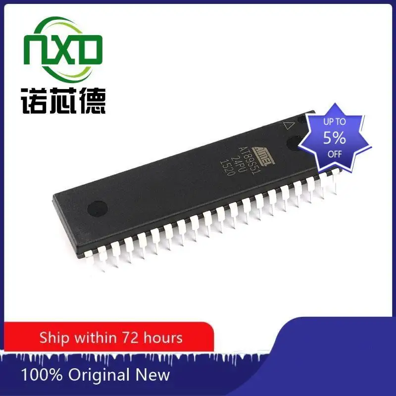 10PCS/LOT    AT89S51-24PU DIP40 new and original integrated circuit  IC chip component electronics professional BOM matching