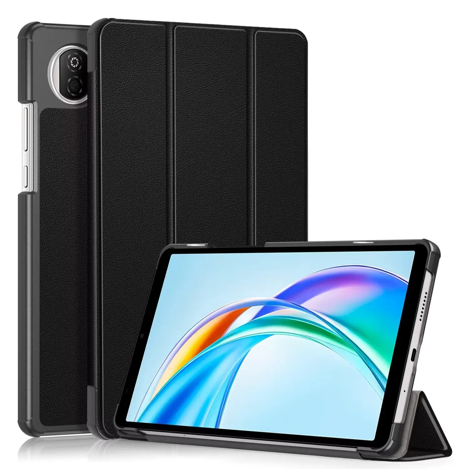 Tablet Case for Honor Pad X7 8.7inch PU Leather Kickstand Function Ultra Slim Full-Protective Portable