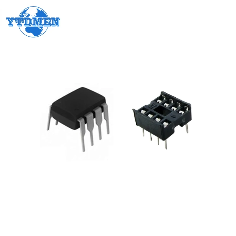 20PCS Timer Programming Oscillator Chip NE555 NE555P IC 555 & 8 Pin DIP Sockets Kit (10 Each)